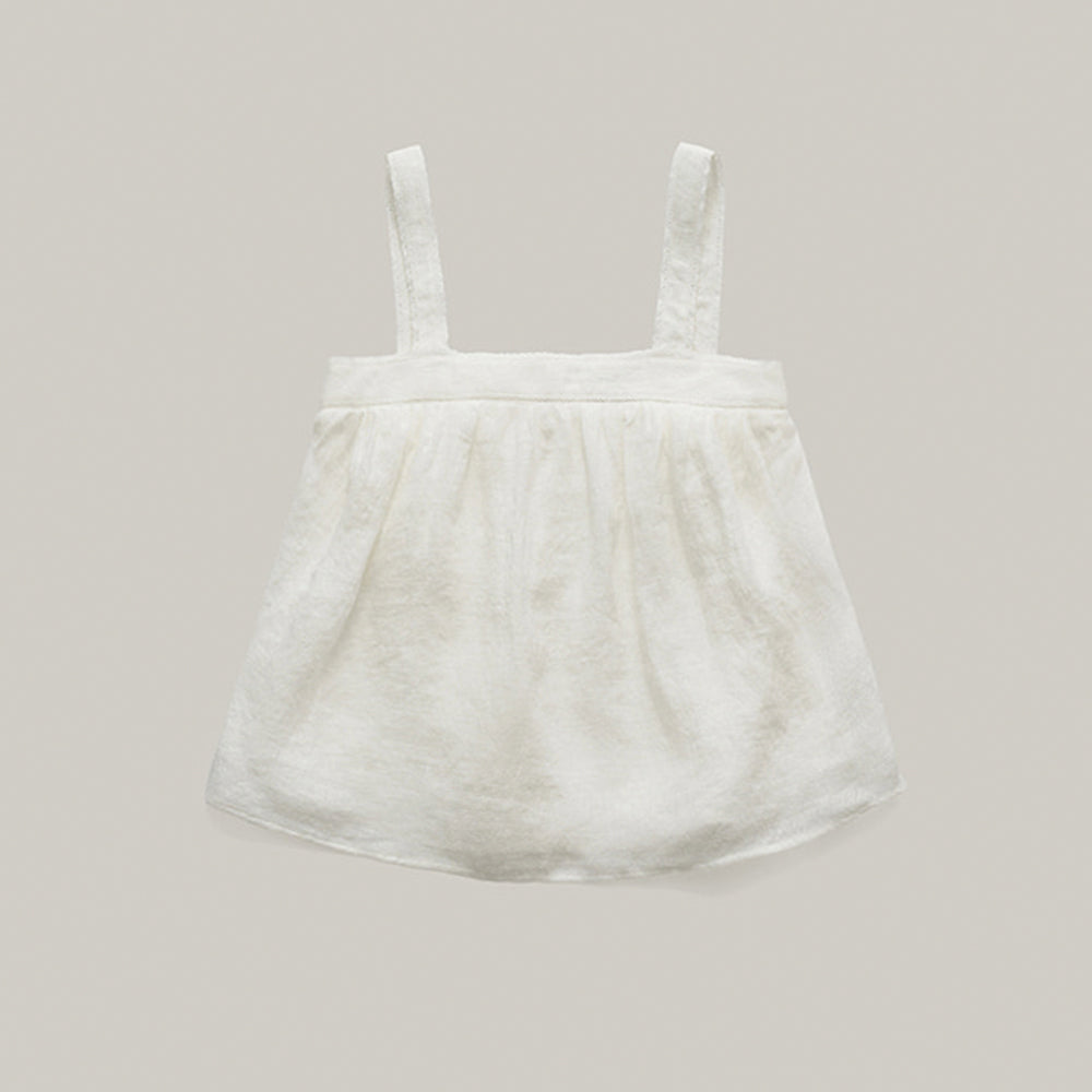 SHOPM Labo Linen Sleeveless (White)