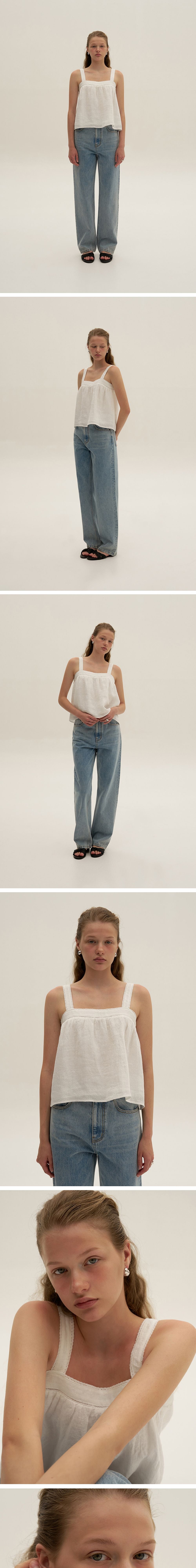 SHOPM Labo Linen Sleeveless (White)