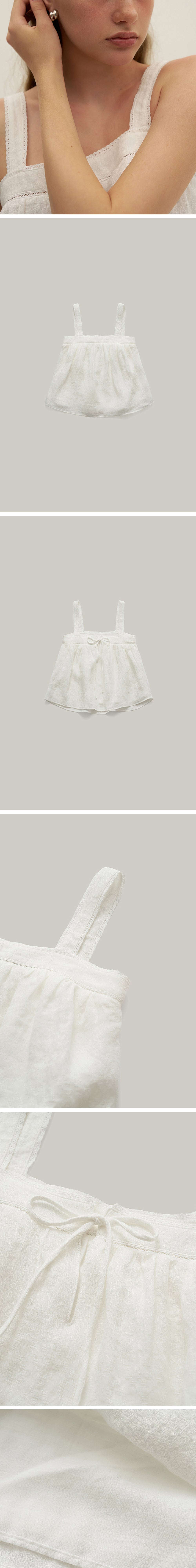 SHOPM Labo Linen Sleeveless (White)