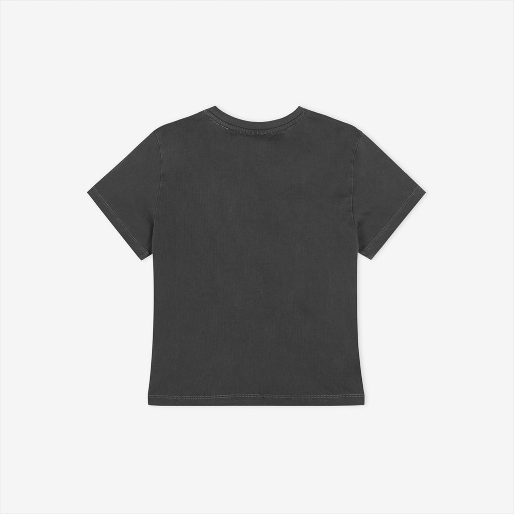 NEW BALANCE NBNEG2W412 / WOMEN Essential JoongAng Letter Short Sleeve T-Shirt (CHARCOAL)