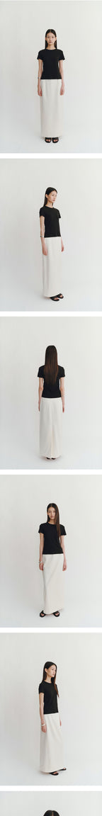 DERS [1st] Tess 90s basic t-shirt - black
