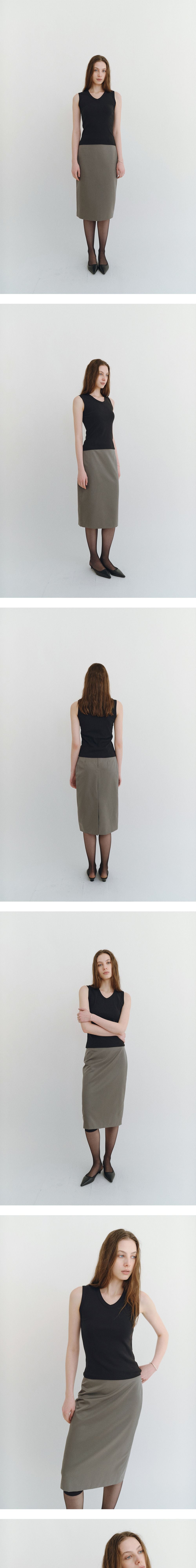 DERS [2nd] Uma 90s V-neck sleeveless - Black