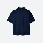MOONSUN M.C UNISEX, Classic Stripe PK Tee / NAVY