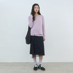 AREYOU SEOUL LOOSE FIT TENCEL WIDE NECK LONG SLEEVE (4COLOR)