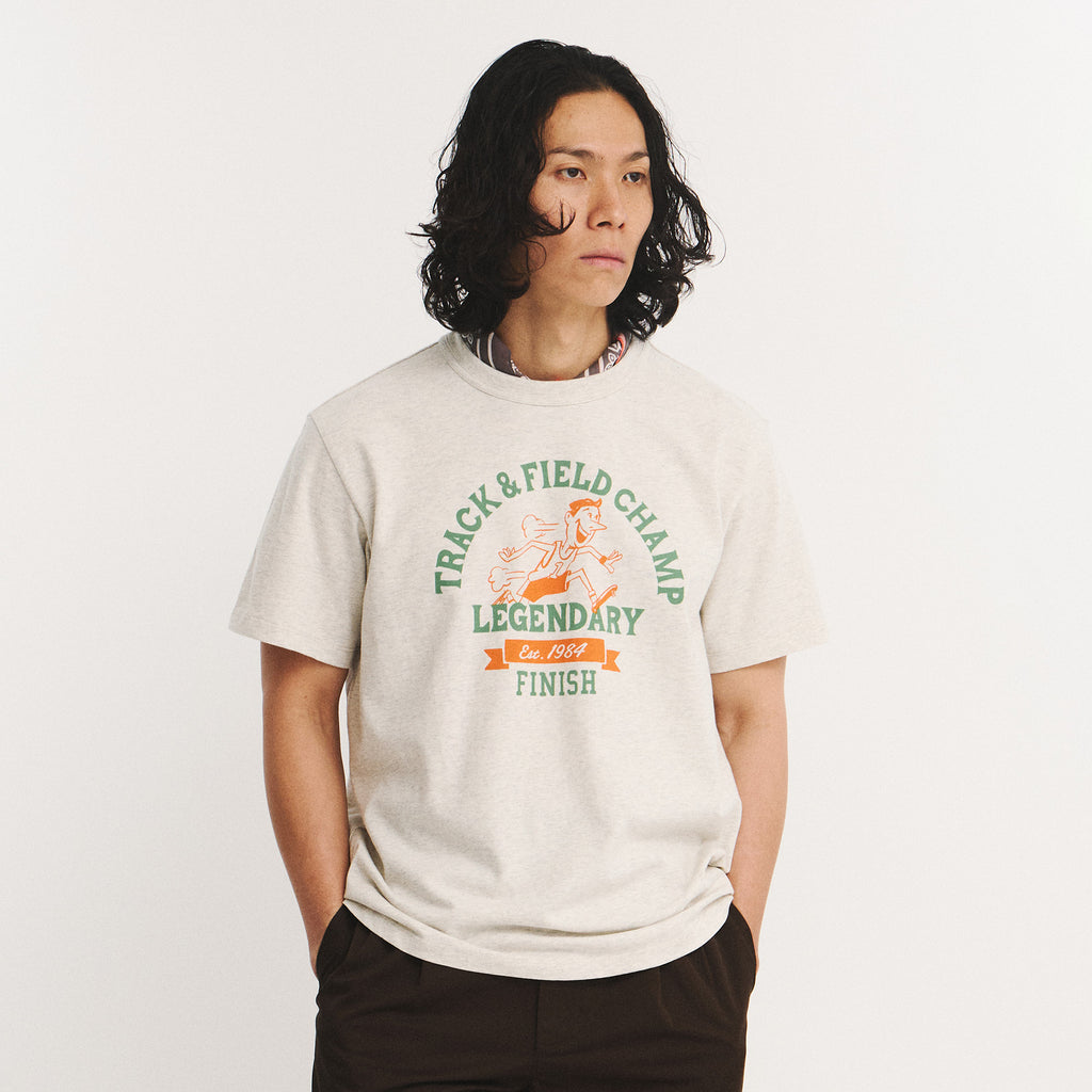 EASTLOGUE PERMANENT TRACK & FIELD CHAMP T-SHIRTS / OATMEAL