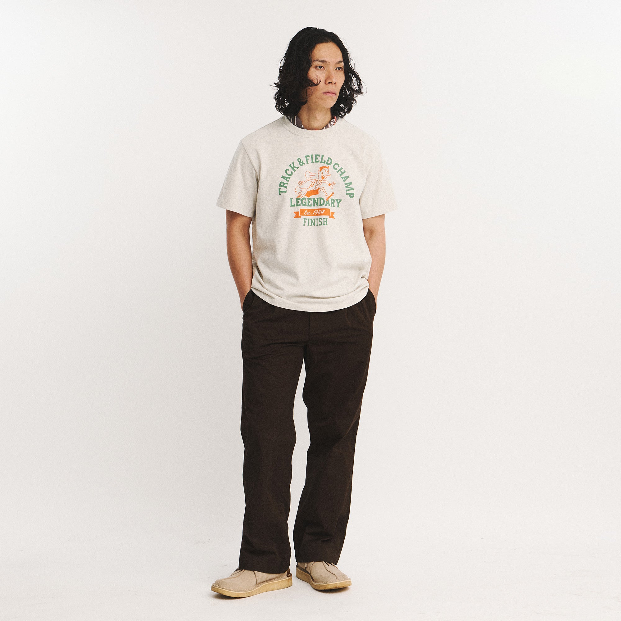 EASTLOGUE PERMANENT TRACK & FIELD CHAMP T-SHIRTS / OATMEAL