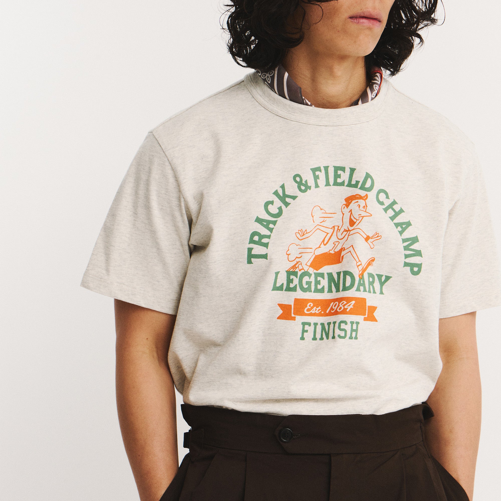 EASTLOGUE PERMANENT TRACK & FIELD CHAMP T-SHIRTS / OATMEAL