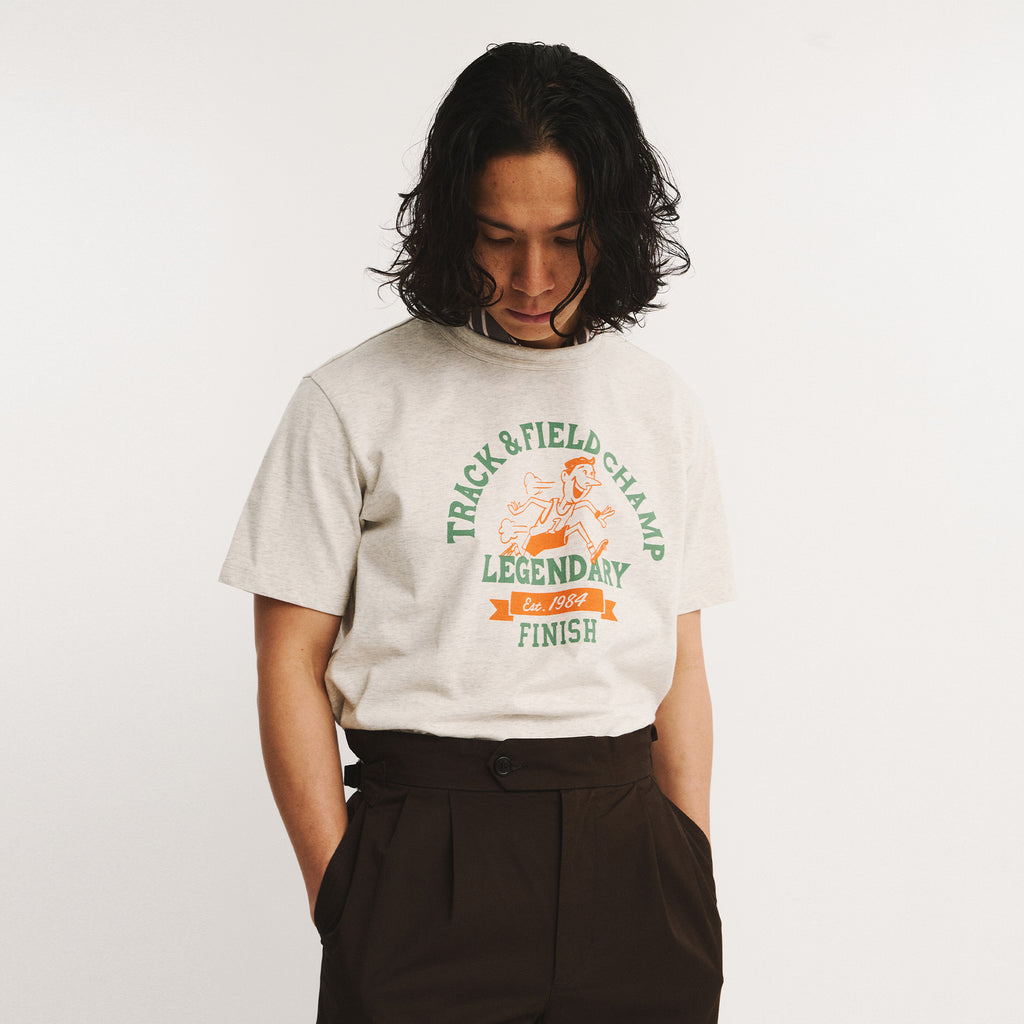 EASTLOGUE PERMANENT TRACK & FIELD CHAMP T-SHIRTS / OATMEAL