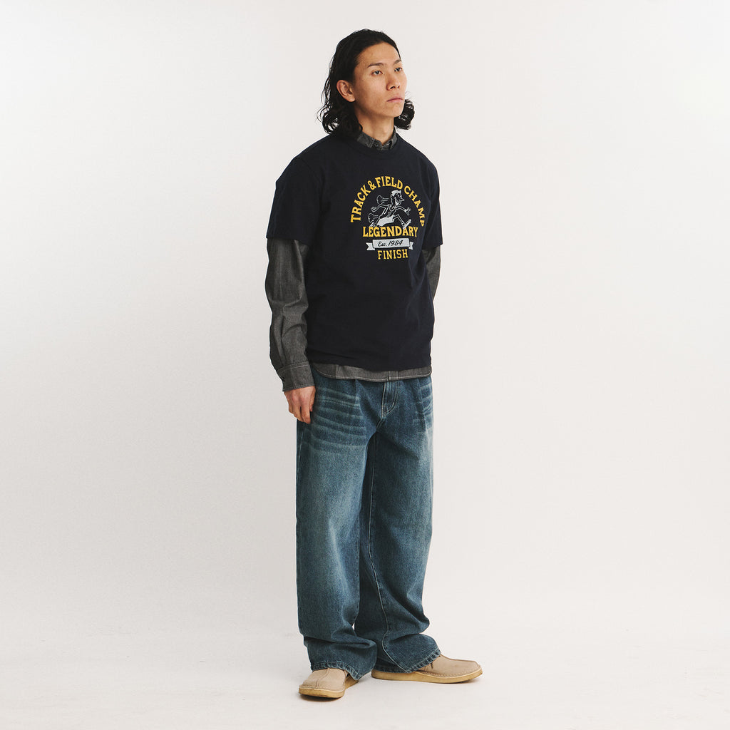EASTLOGUE PERMANENT TRACK & FIELD CHAMP T-SHIRTS / NAVY