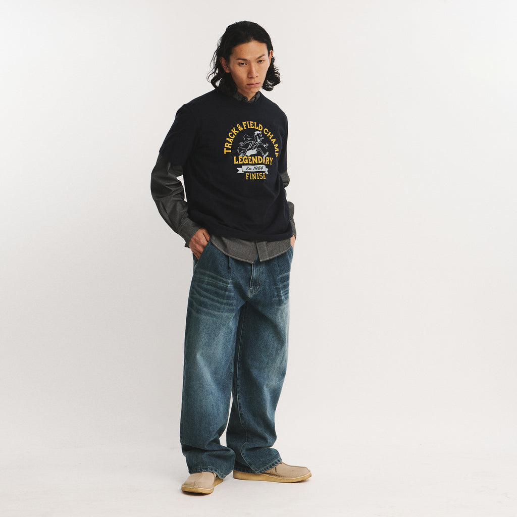 EASTLOGUE PERMANENT TRACK & FIELD CHAMP T-SHIRTS / NAVY