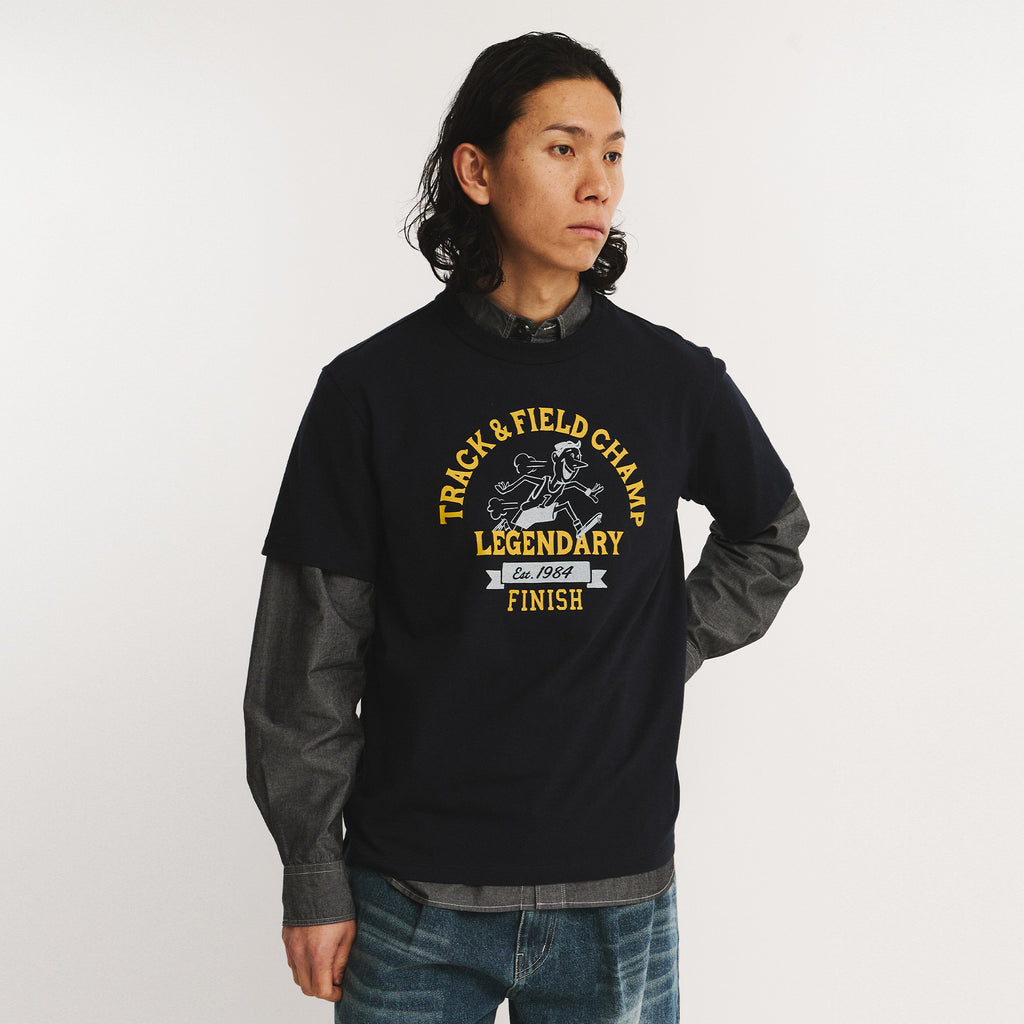 EASTLOGUE PERMANENT TRACK & FIELD CHAMP T-SHIRTS / NAVY