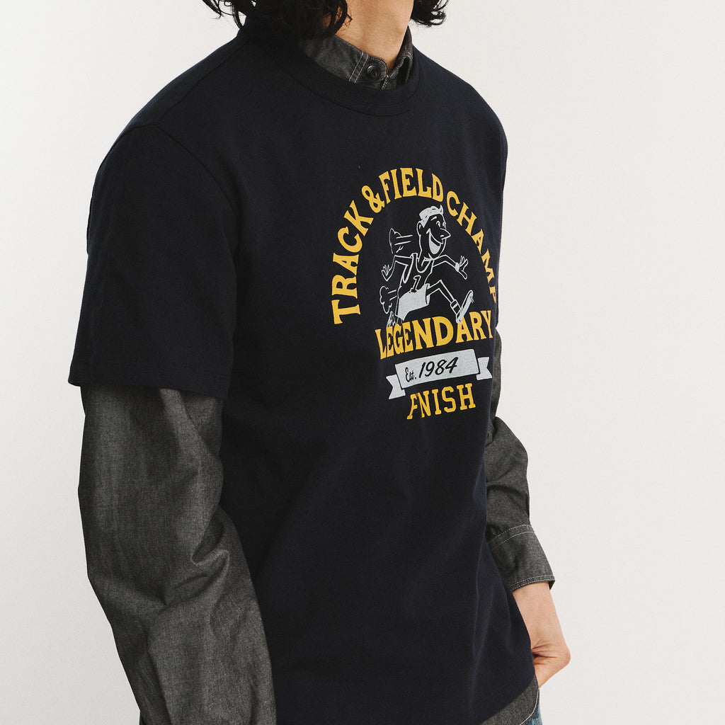 EASTLOGUE PERMANENT TRACK & FIELD CHAMP T-SHIRTS / NAVY