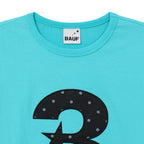 bauf 3 logo dot slim fit t-shirt [mint blue]