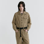 MAGOODGAN MAGOODGAN Pavan 5810 Pigment Overfit Beige Jumpsuit