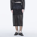 TOGA (concierge) (W) SHEER MESH SKIRT (BLACK)