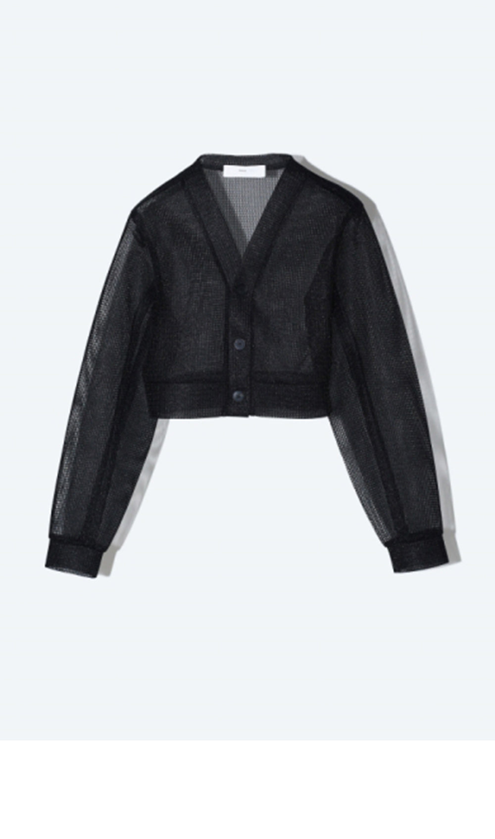 TOGA (concierge) (W) SHEER MESH CARDIGAN (BLACK)