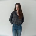 THE LILLE [8th] Tilly Check Shirts_Navy
