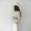 THE LILLE [3rd] Flow Cotton Drape T_Beige
