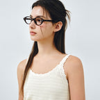 MONGDOL [SET] Summer Crochet Collar Cardigan & Sleeveless Cream MDCD057CREAM