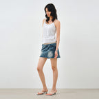 MONGDOL [SET] Cotton eyelet knit cardigan & sleeveless gray MDCD061GRAY