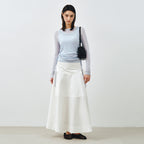 MONGDOL [SET] Side shirring layered t-shirt sky blue MDTS067SKYBLUE