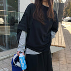 ARCHAIC [SET] layered t-shirt_black