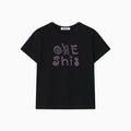 OHESHIO ART LOGO T-SHIRT, BLACK