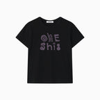 OHESHIO ART LOGO T-SHIRT, BLACK
