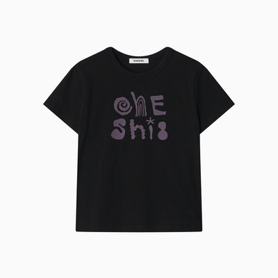 ART LOGO T-SHIRT, BLACK
