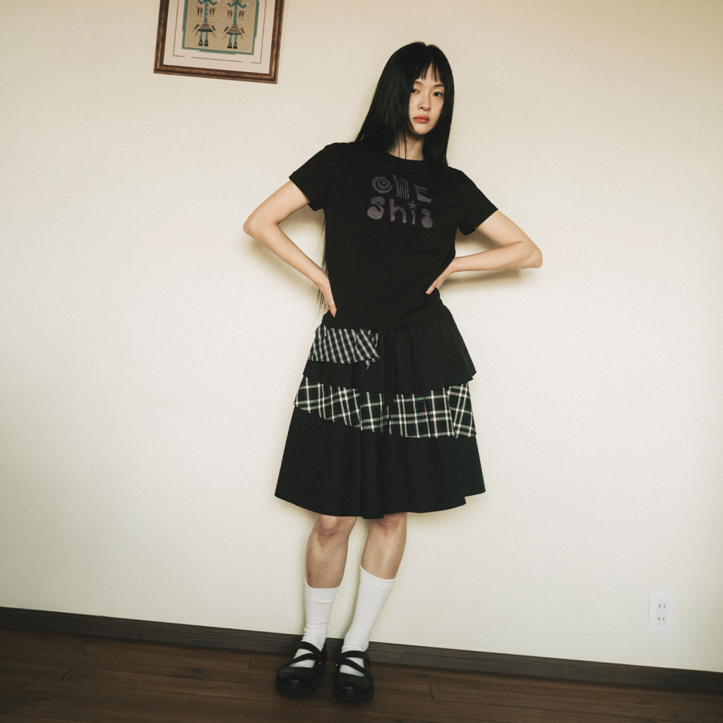 OHESHIO ART LOGO T-SHIRT, BLACK
