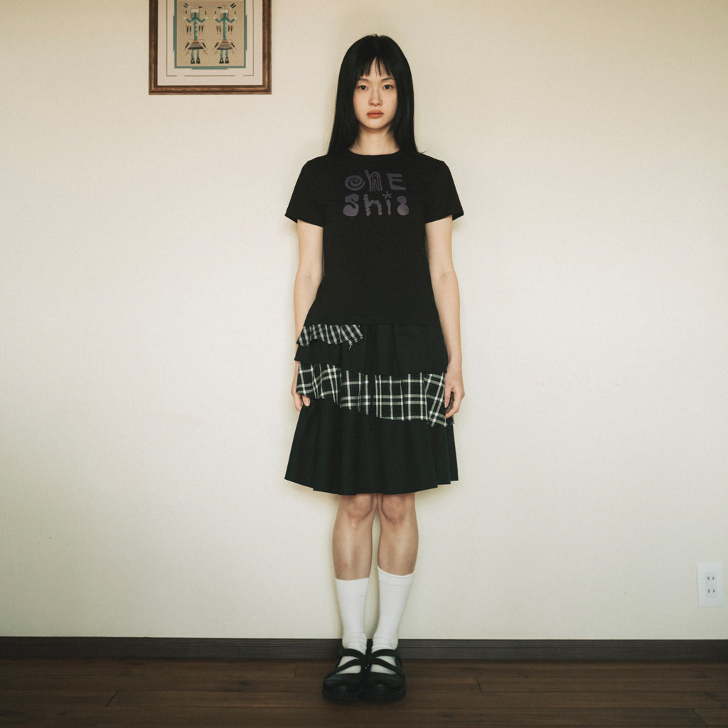 OHESHIO ART LOGO T-SHIRT, BLACK