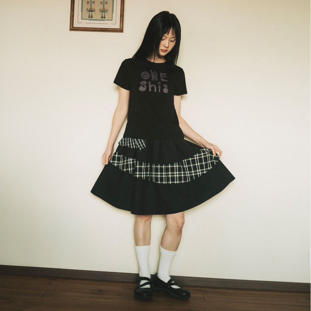 OHESHIO ART LOGO T-SHIRT, BLACK