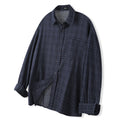 MOOVN Vintage grunge check shirt navy
