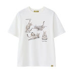 POEV Stretching Cat T-Shirt - Off White