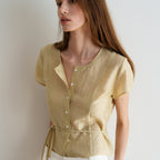 OVBEIGE GARDEN JACQUARD BLOUSE_PISTACHIO_OF1C2XBS02PCH