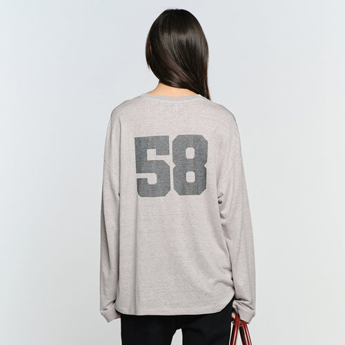 SUNBURNPROJECT 58 EASY LONG SLEEVE TOP, GRAY