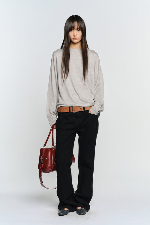 SUNBURNPROJECT 58 EASY LONG SLEEVE TOP, GRAY