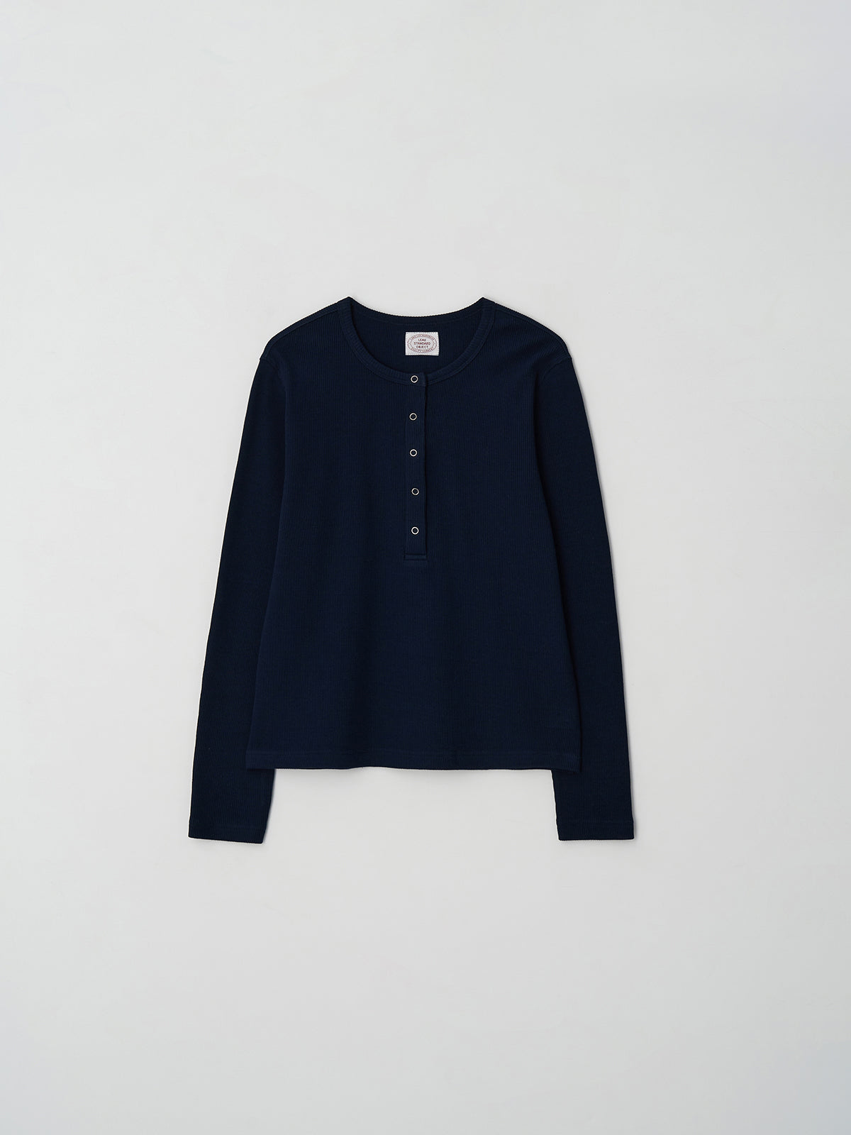L'EAU [3rd] Tom waffle henley t-shirt_navy
