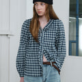 BRENDA BRENDEN SEOUL renee frill blouse - navy