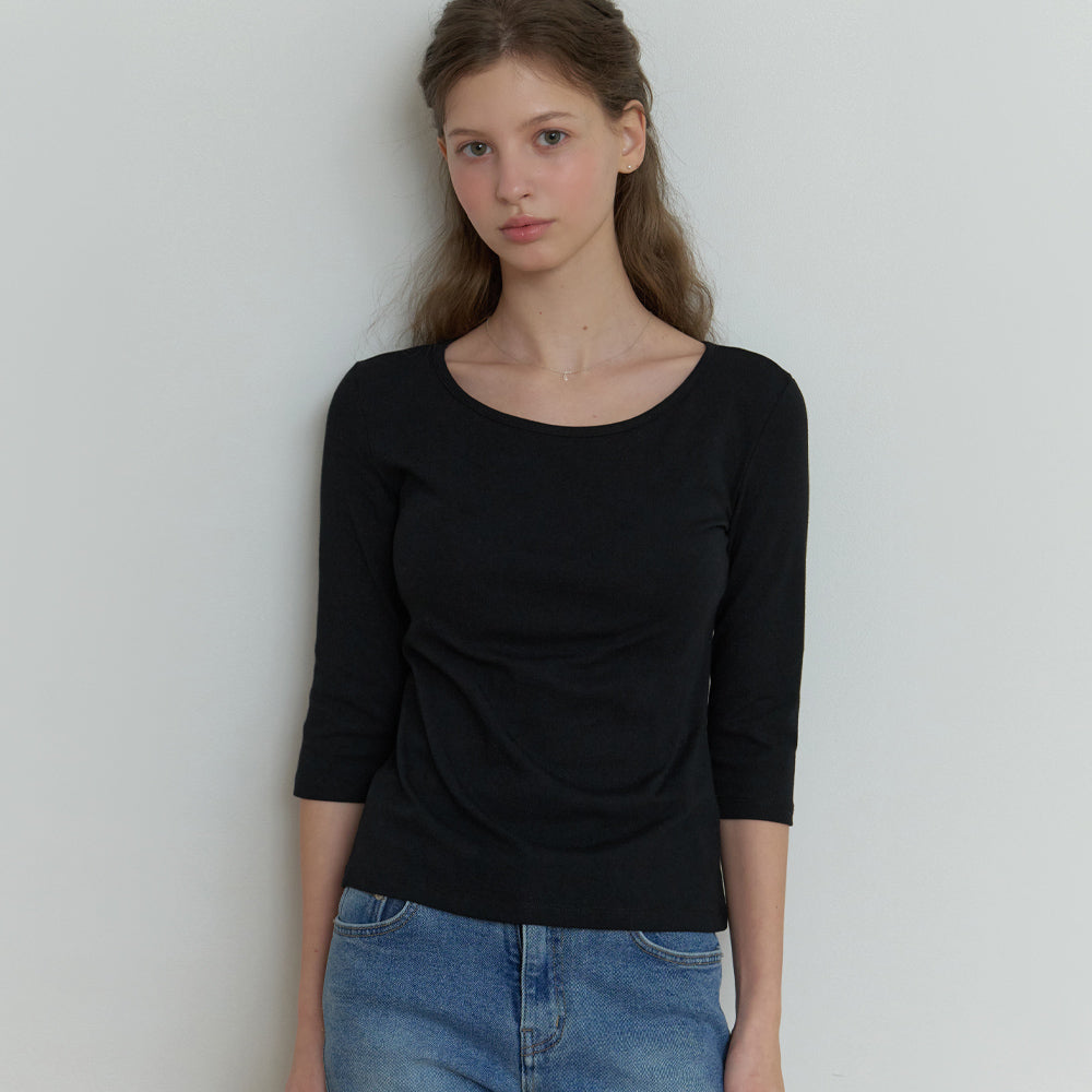 RE_L Hata 3/4 sleeve t-shirt (black)