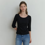 RE_L Hata 3/4 sleeve t-shirt (black)