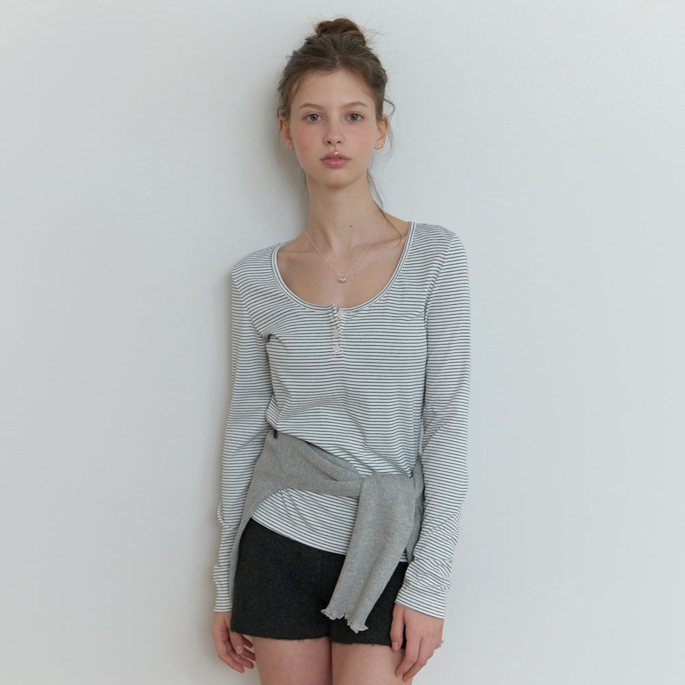 RE_L Lemo stripe t-shirt (charcoal)