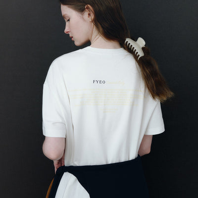 FYEO Lettering Loose T-shirt (White)