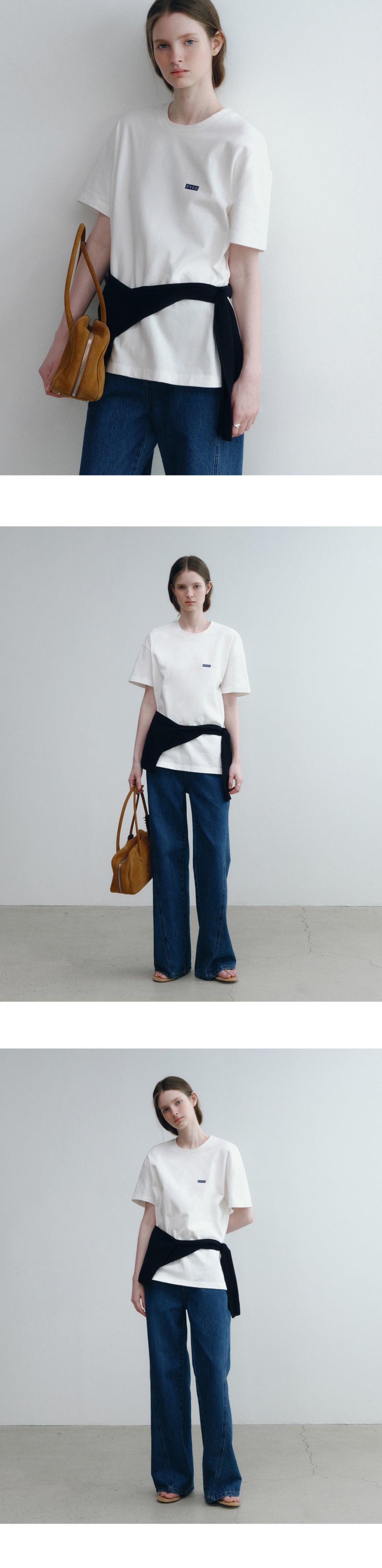 FOR YOUR EYES ONLY FYEO Lettering Loose T-shirt (White)