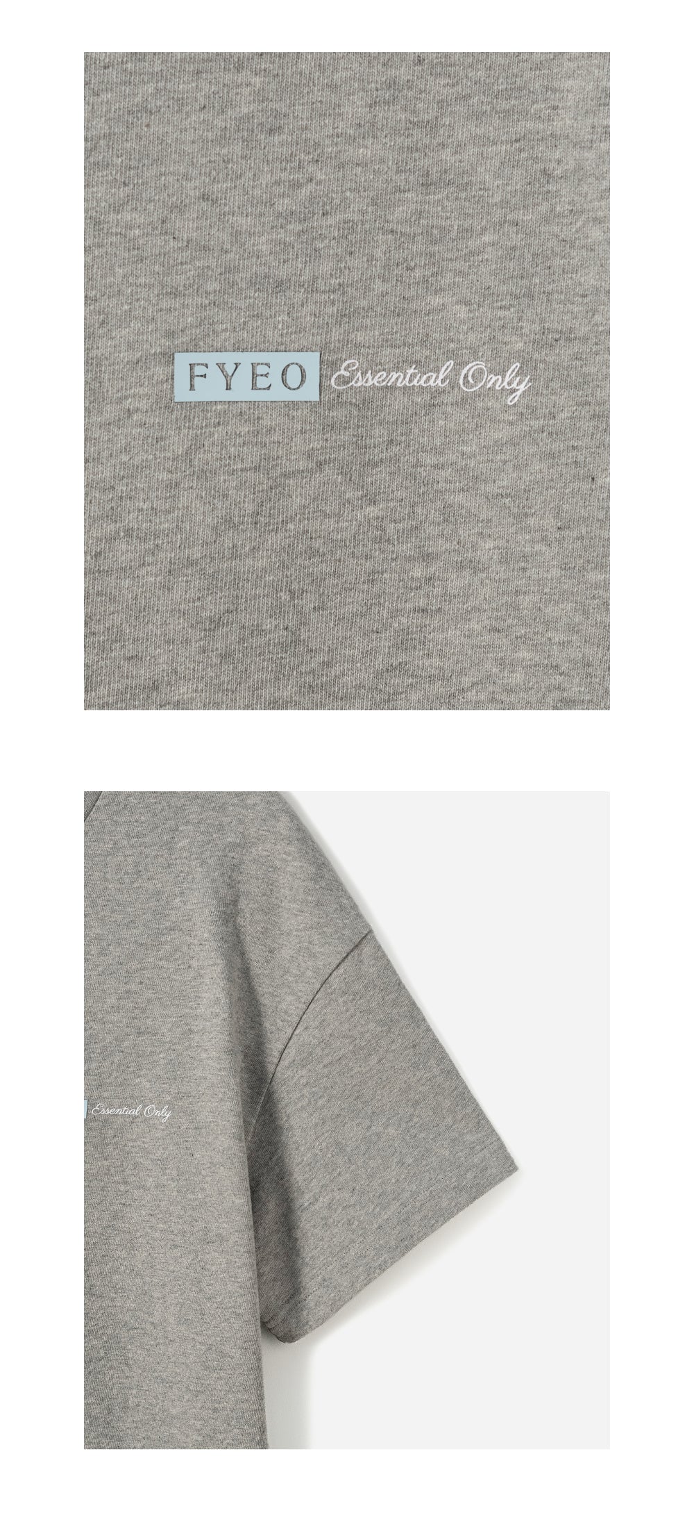 FOR YOUR EYES ONLY FYEO Lettering Loose T-shirt (White)