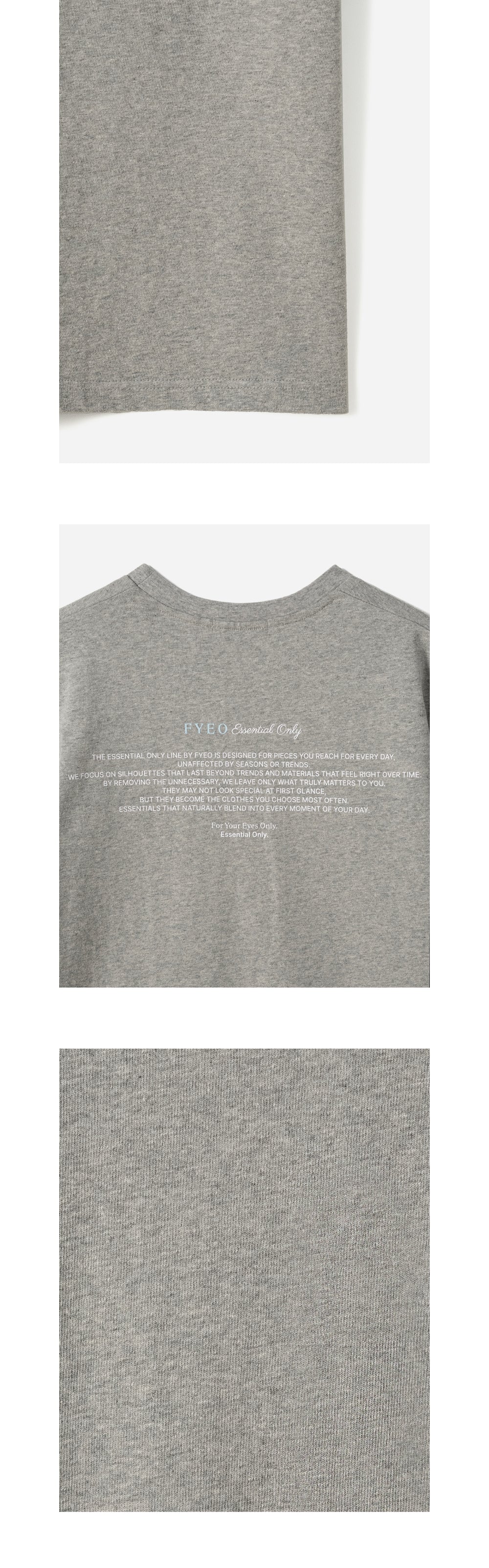 FOR YOUR EYES ONLY FYEO Lettering Loose T-shirt (White)