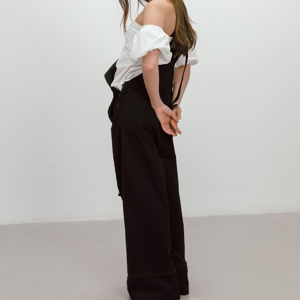 MOIFAIRE MOIFAIRE Jumpsuit Flower Lace Overall