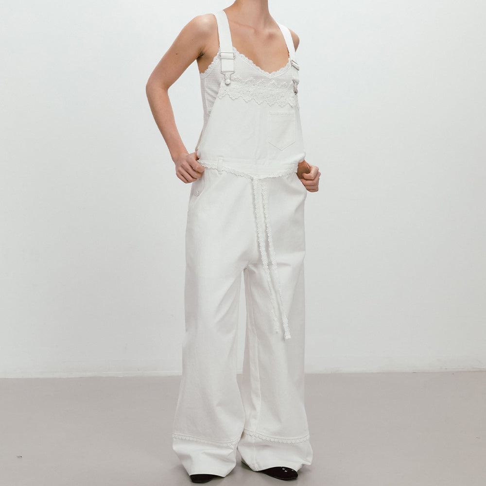 MOIFAIRE MOIFAIRE Jumpsuit Flower Lace Overall