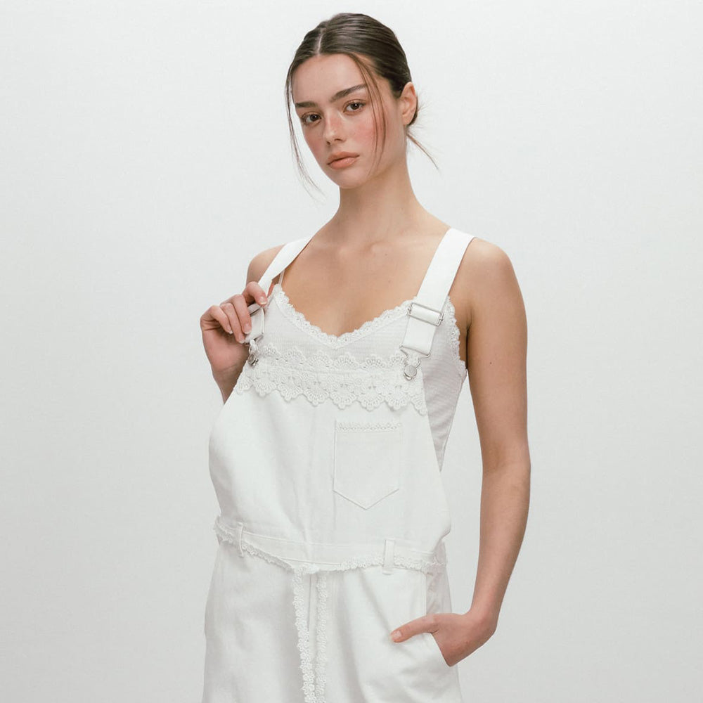 MOIFAIRE MOIFAIRE Jumpsuit Flower Lace Overall