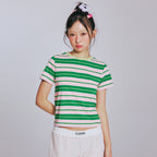 YOUHEE CANDY STRIPE T-SHIRTS_PINK